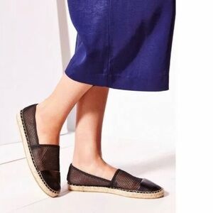 Sam Edelman Ganga Mesh Espadrilles Leather Flats Loafers Shoes Slides Slip On